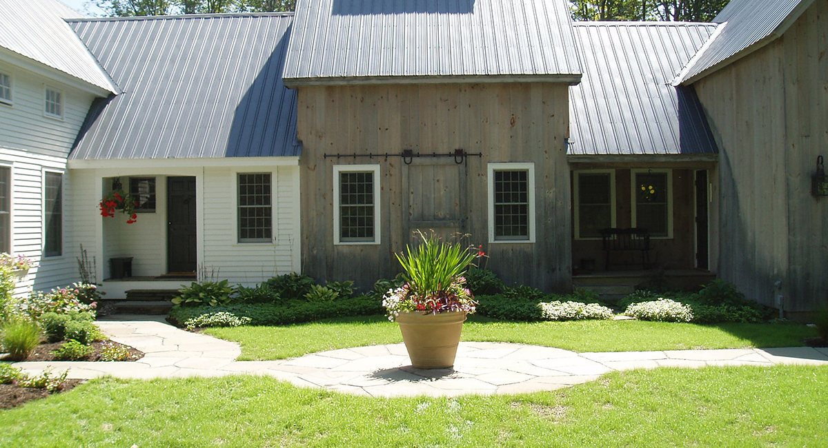 Landscape design for modern farmhouse